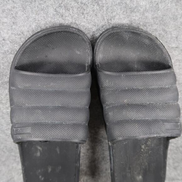 Casual Shoes Mens 11 Slides Sandals Slip On Comfort Black Flat Open Toe - Picture 5 of 9